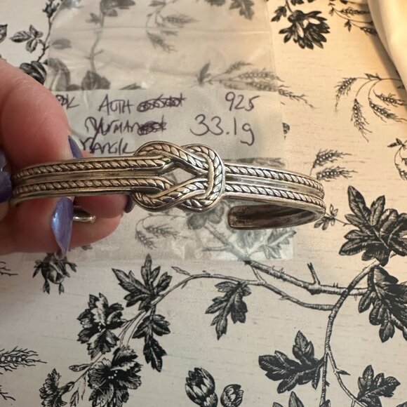 Rare David Yurman Cable Loop X Bracelet - Picture 2 of 8